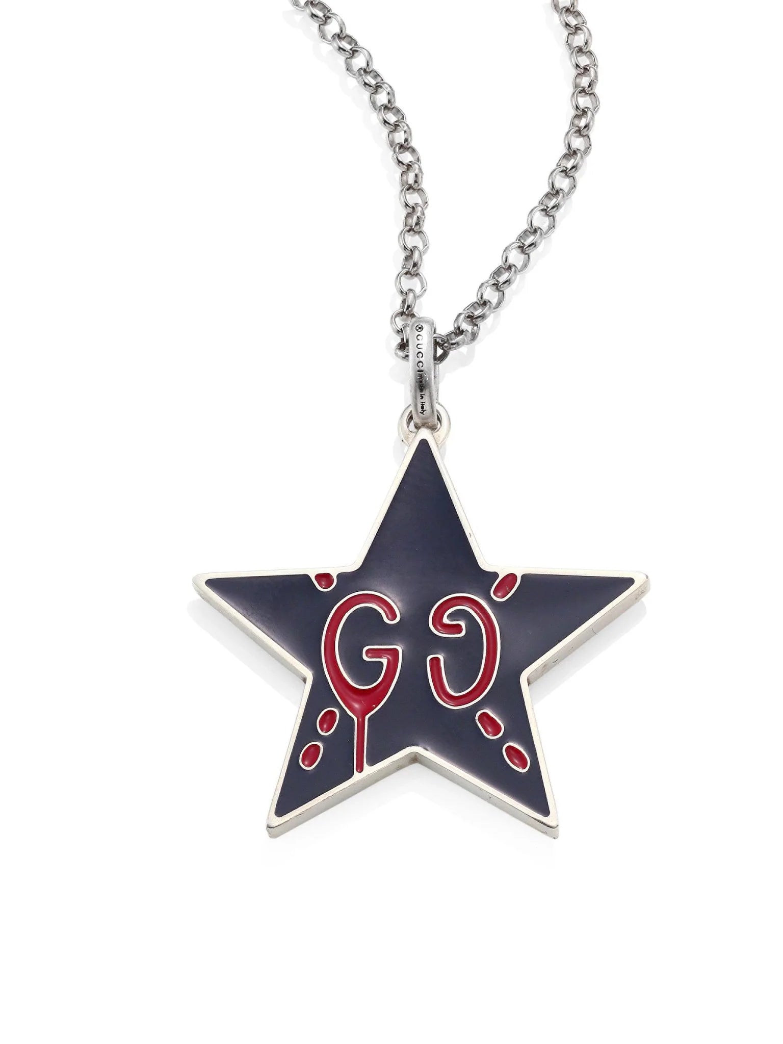 GUCCI GHOST STAR PENDANT IN MIDNIGHT BLUE