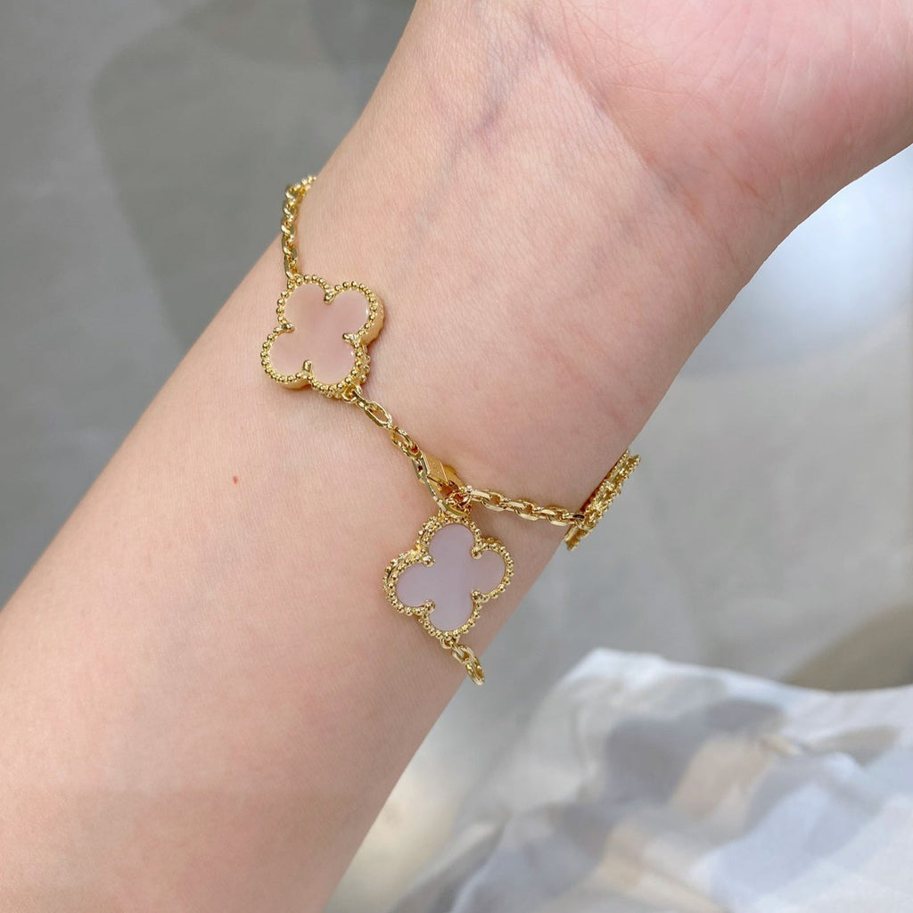 Van Cleef & Arpels CLOVER BRACELET 5 MOTIF MOP