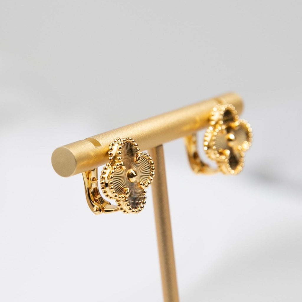 Van Cleef & Arpels VINTAGE CLOVER EARRINGS GOLD