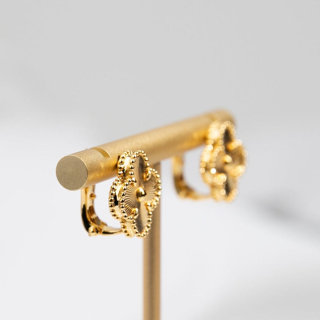 Van Cleef & Arpels VINTAGE CLOVER EARRINGS GOLD
