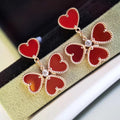 Van Cleef & Arpels SWEET CLOVER CARNELIAN EARINGS