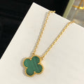 Van Cleef & Arpels CLOVER MALACHITE NECKLACE