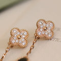 Van Cleef & Arpels VINTAGE EARRINGS PINK GOLD DIAMOND