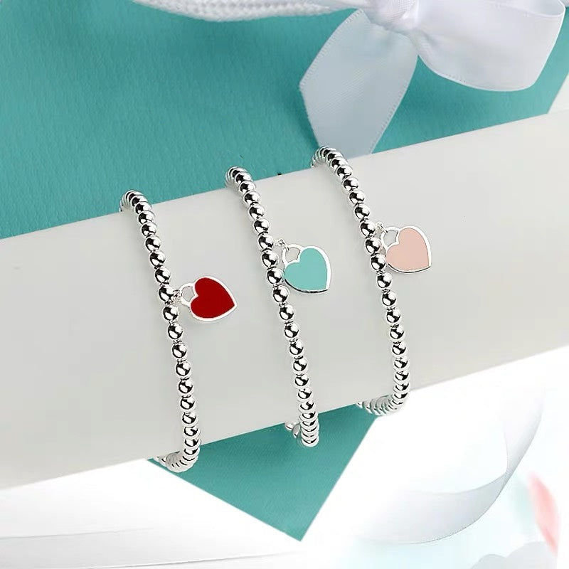 TIFFANY MINI HEART BRACELET SILVER
