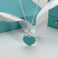 TIFFANY HEART PEDANT SILVER NECKLACE
