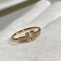 TIFFANY T WIRE RING FULL DIAMOND PINK GOLD