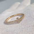 TIFFANY T RING DIAMOND PINK GOLD