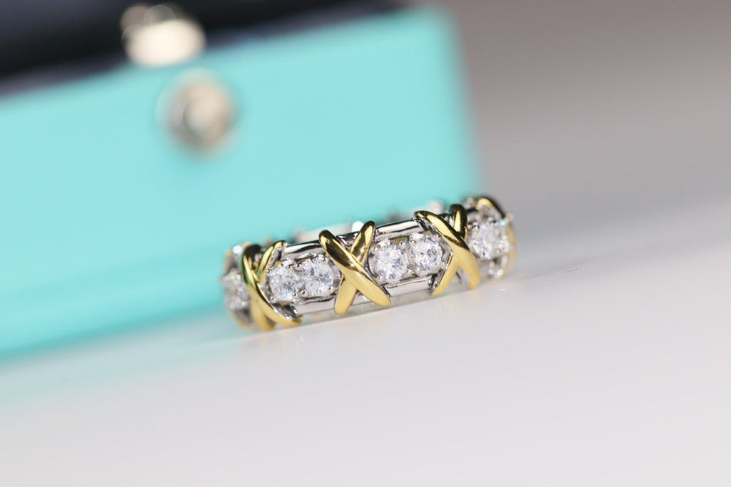 TIFFANY SIXTEEN STONE RING GOLD