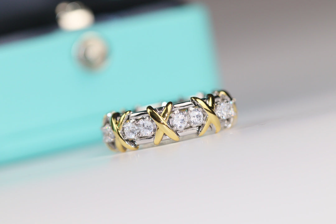 TIFFANY SIXTEEN STONE RING GOLD