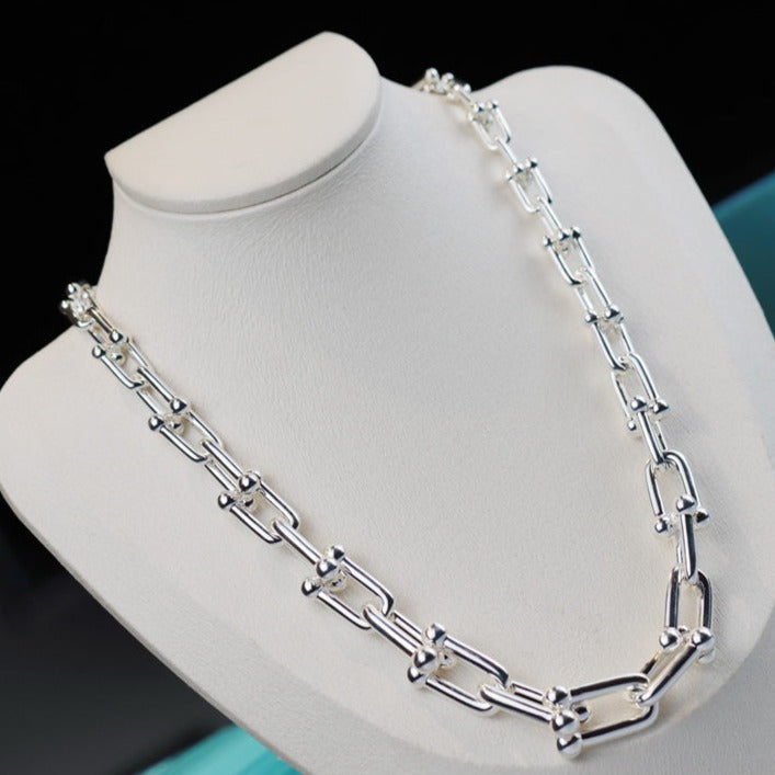 TIFFANY HARDWEAR LINK SILVER NECKLACE
