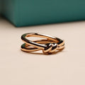 TIFFANY KNOT RING PINK GOLD