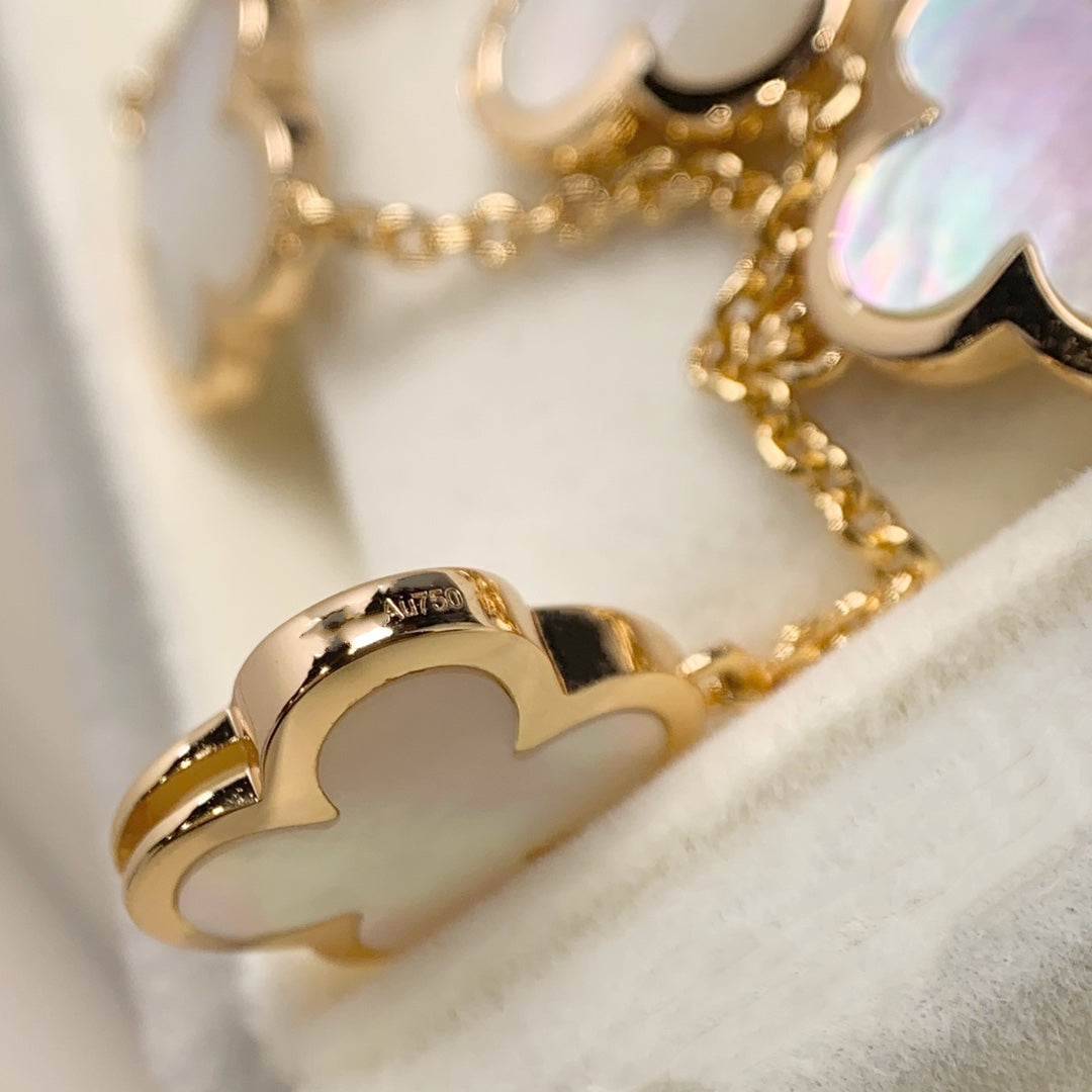 Van Cleef & Arpels PURE CLOVER MOP BRACELET 4 MOTIFS