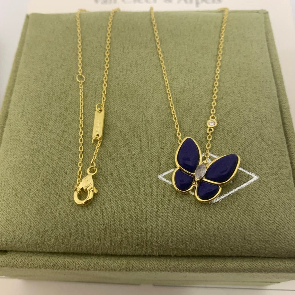 Van Cleef & Arpels BLUE BUTTERFLY NECKLACE