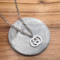 GUCCI PEDANT SILVER NECKLACE