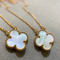 Van Cleef & Arpels CLOVER PEDANT WHITE MOP NECKLACE