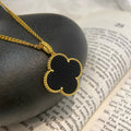 Van Cleef & Arpels CLOVER NECKLACE GOLD ONYX