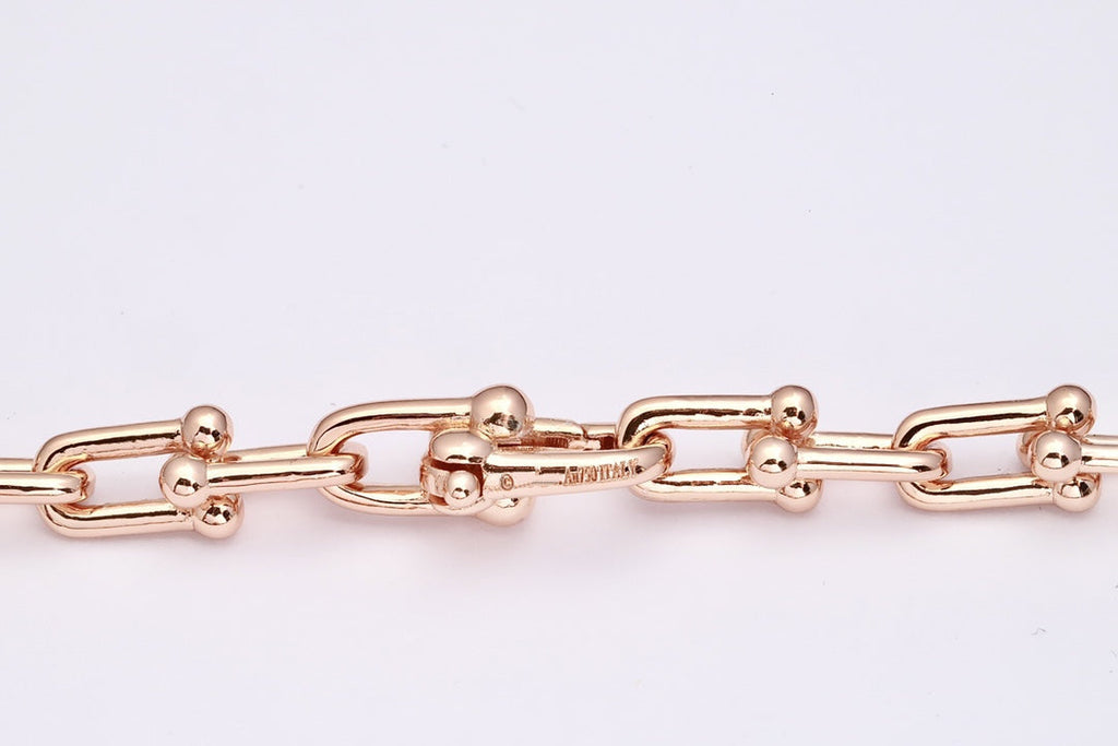 TIFFANY HARDWEAR PINK GOLD WRAP NECKLACE