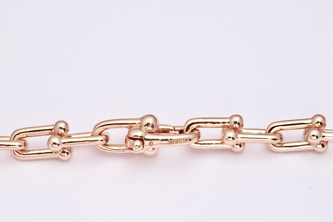 TIFFANY HARDWEAR PINK GOLD WRAP NECKLACE