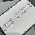 Van Cleef & Arpels VINTAGE CHALCEDONY NECKLACE 10 MOTIFS GOLD