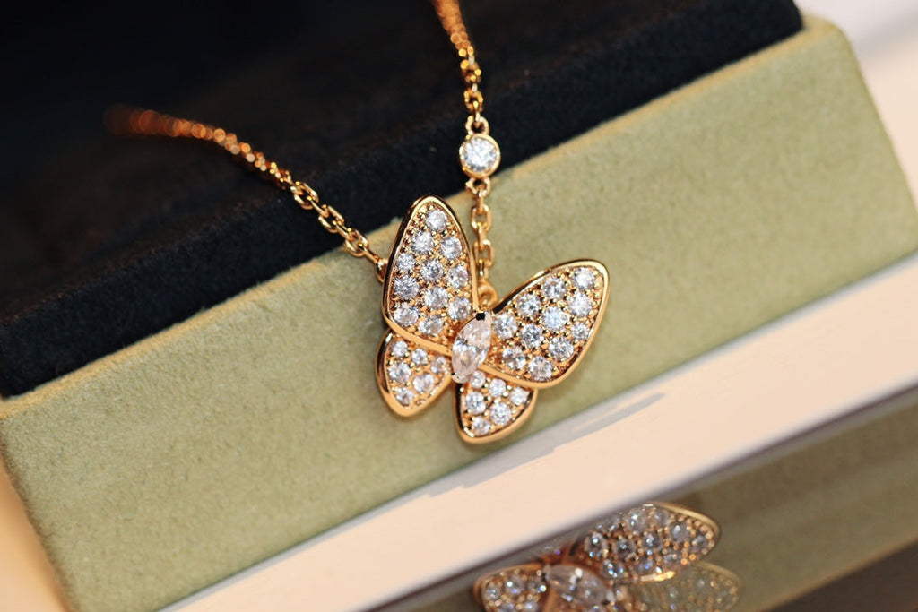 Van Cleef & Arpels BUTTERFLY DIAMOND NECKLACE