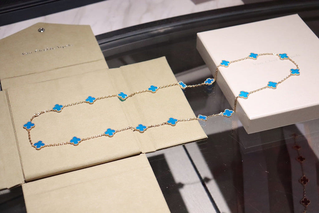Van Cleef & Arpels CLOVER 20 MOTIFS TURQUOISE GOLD