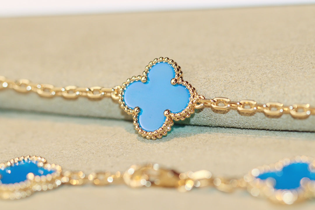 Van Cleef & Arpels CLOVER 20 MOTIFS TURQUOISE GOLD