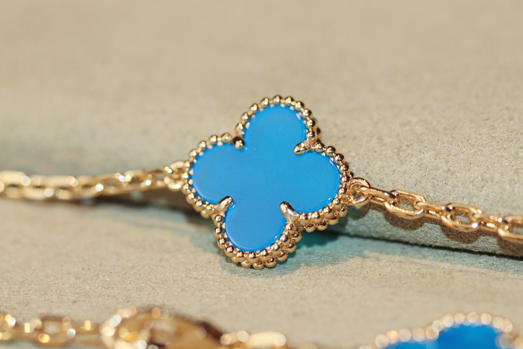 Van Cleef & Arpels CLOVER 20 MOTIFS TURQUOISE GOLD