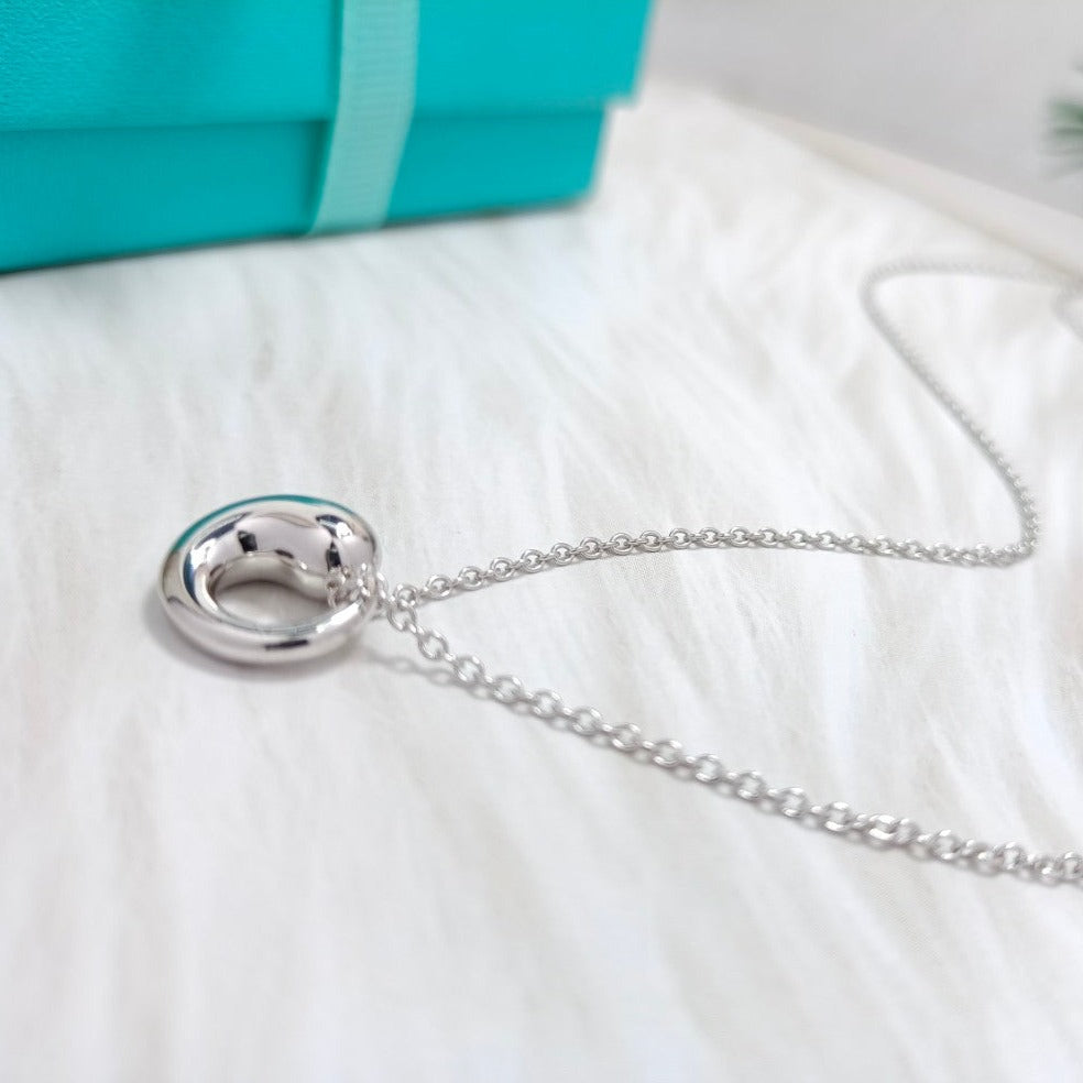 TIFFANY SNAIL PEDANT SILVER NECKLACE