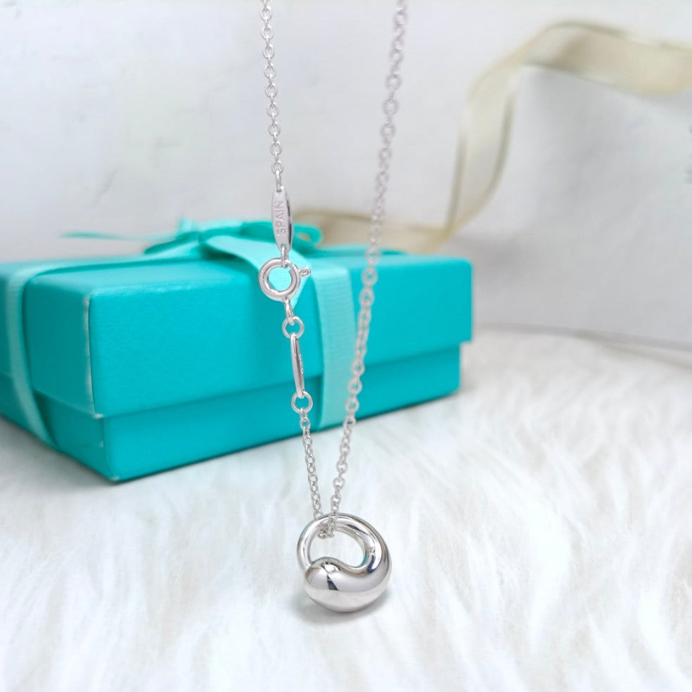 TIFFANY SNAIL PEDANT SILVER NECKLACE