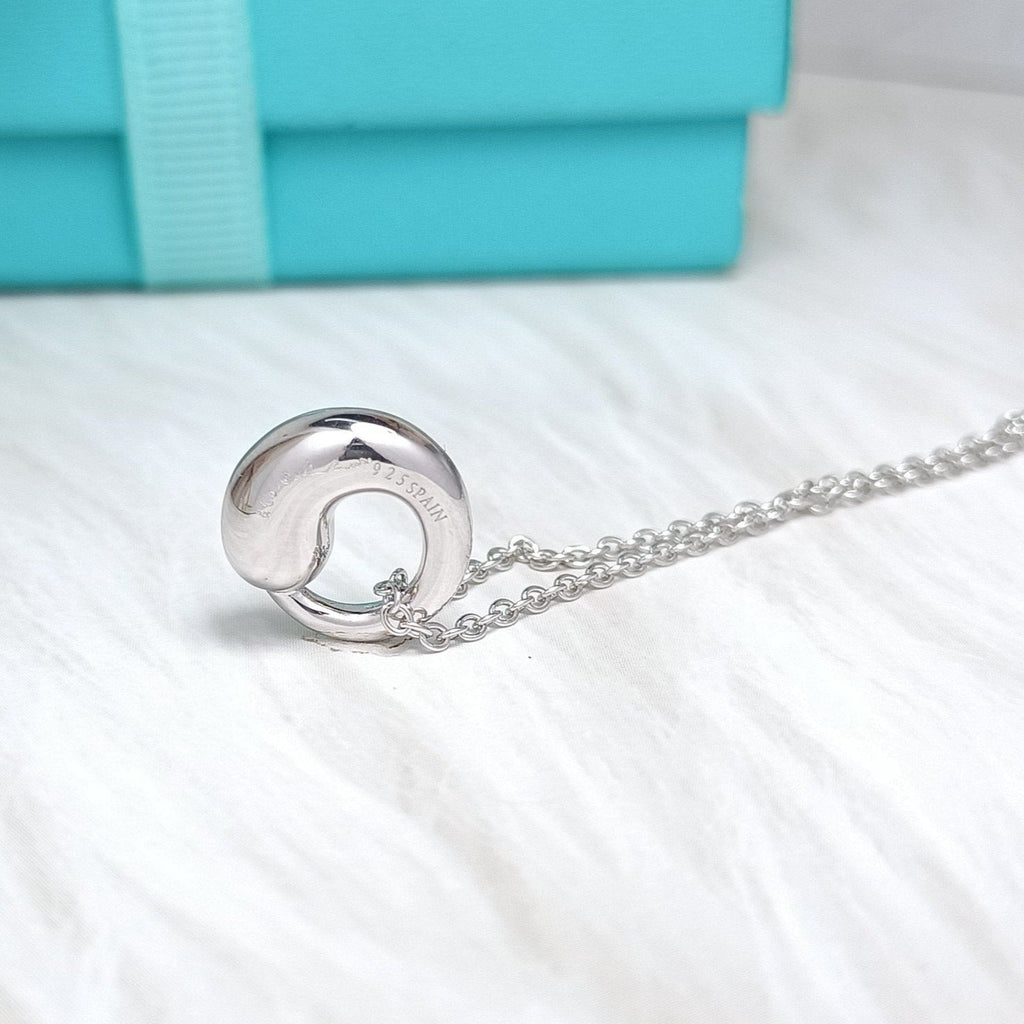 TIFFANY SNAIL PEDANT SILVER NECKLACE
