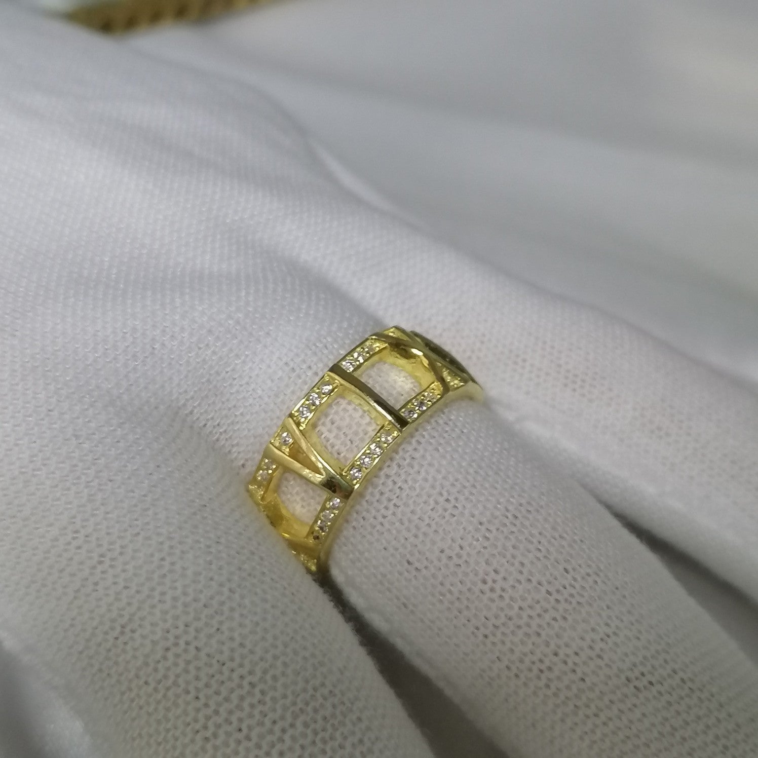 TIFFANY ATLAS LARGE OPEN DIAMOND RING