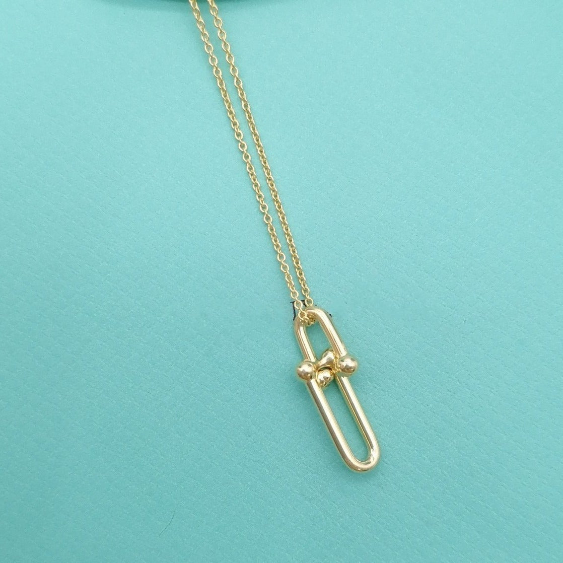 TIFFANY HARDWEAR GOLD DROP PEDANT NECKLACE
