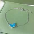 Van Cleef & Arpels BUTTERFLY TURQUOISE SILVER BRACELET