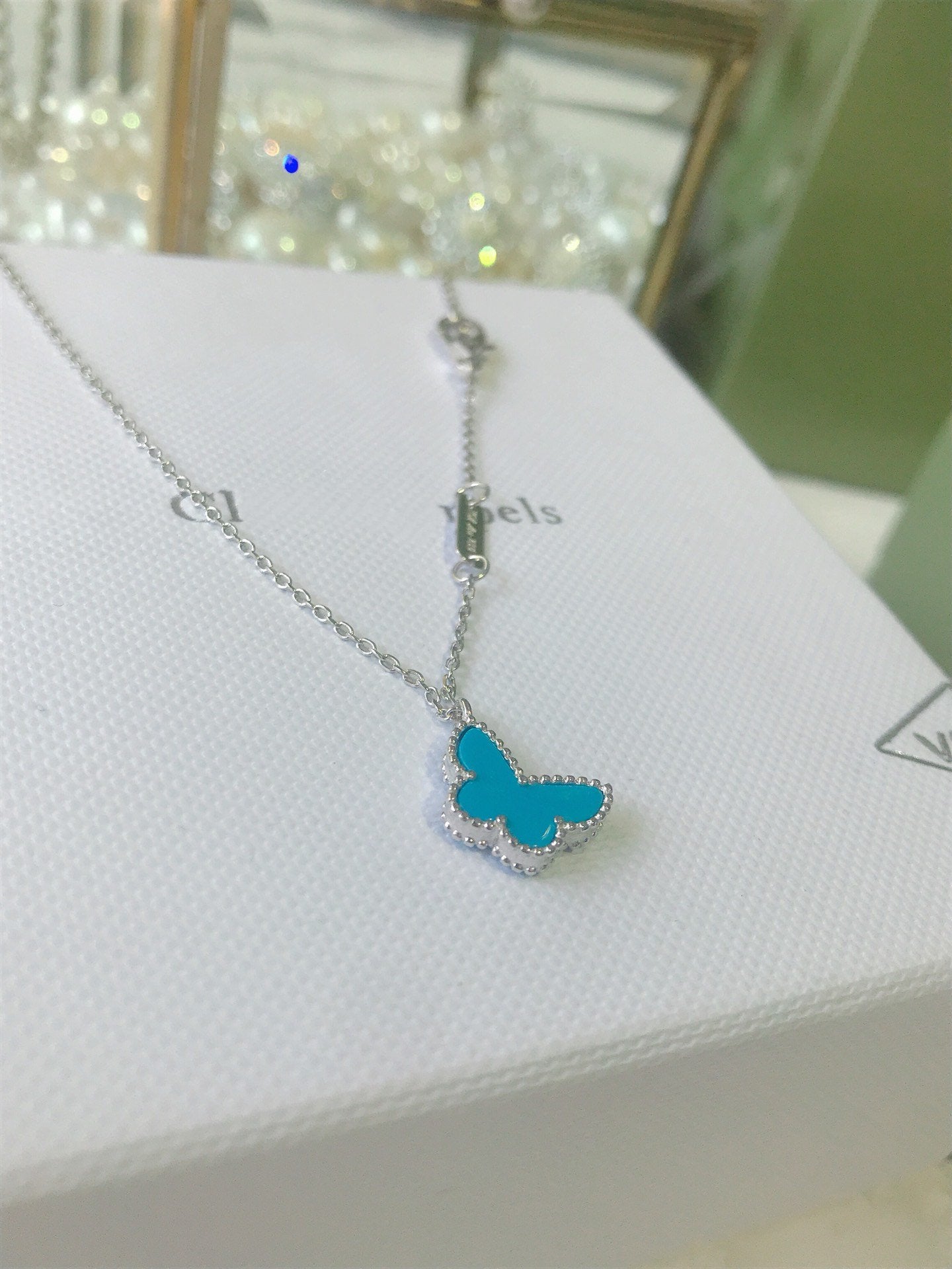 Van Cleef & Arpels BUTTERFLY TURQUOISE SILVER BRACELET
