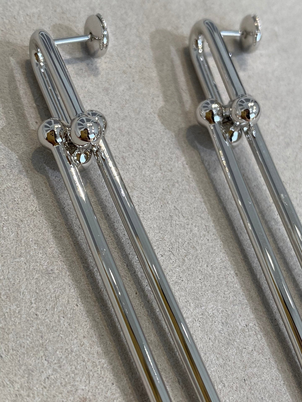 TIFFANY HARDWEAR DOUBLE LONG LINK EARRINGS