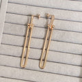 TIFFANY HARDWEAR DOUBLE LONG LINK EARRINGS