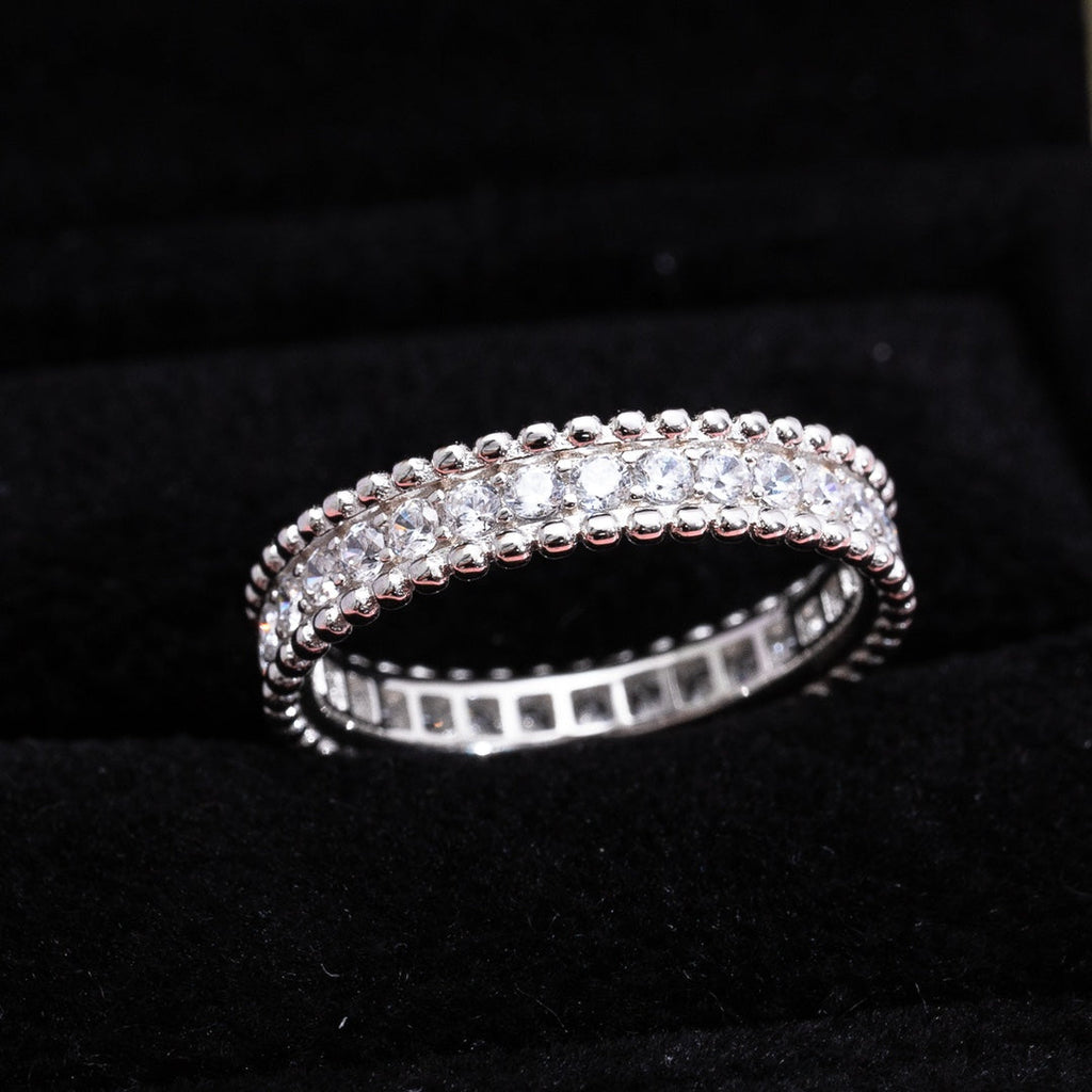 Van Cleef & Arpels PERLEE DIAMOND SILVER RING