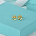 TIFFANY OPEN HEART STUD EARRINGS