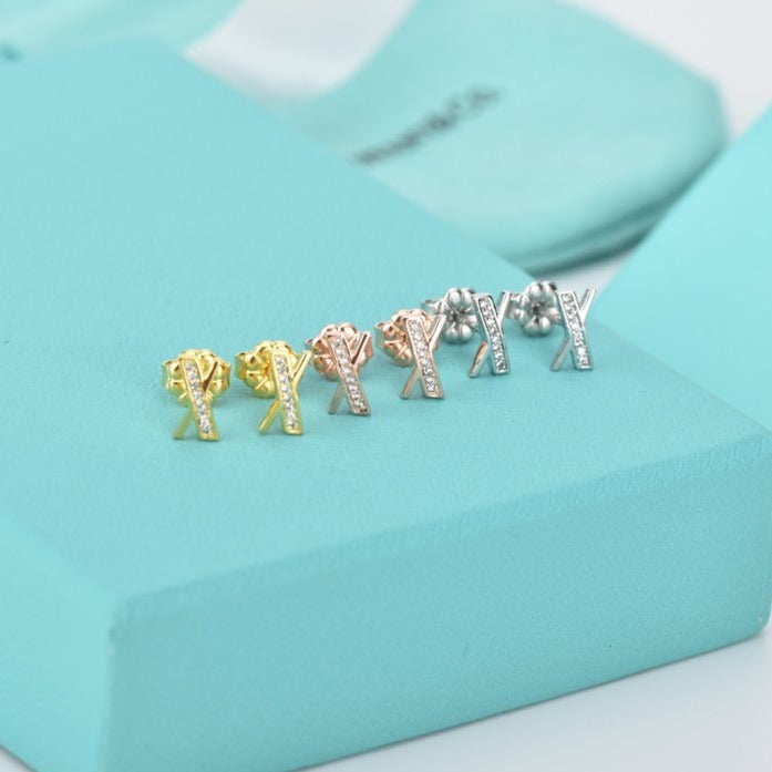 TIFFANY ATLAS DIAMOND STUD EARRINGS