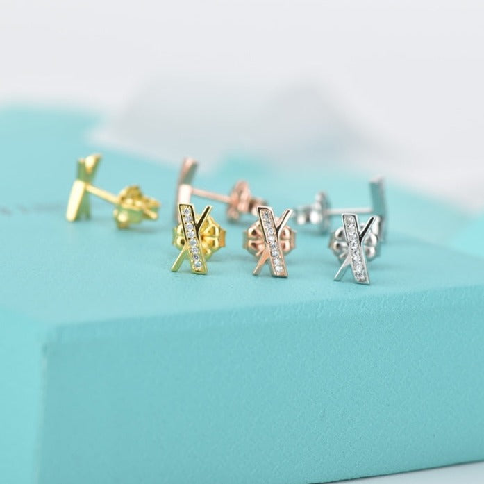 TIFFANY ATLAS DIAMOND STUD EARRINGS