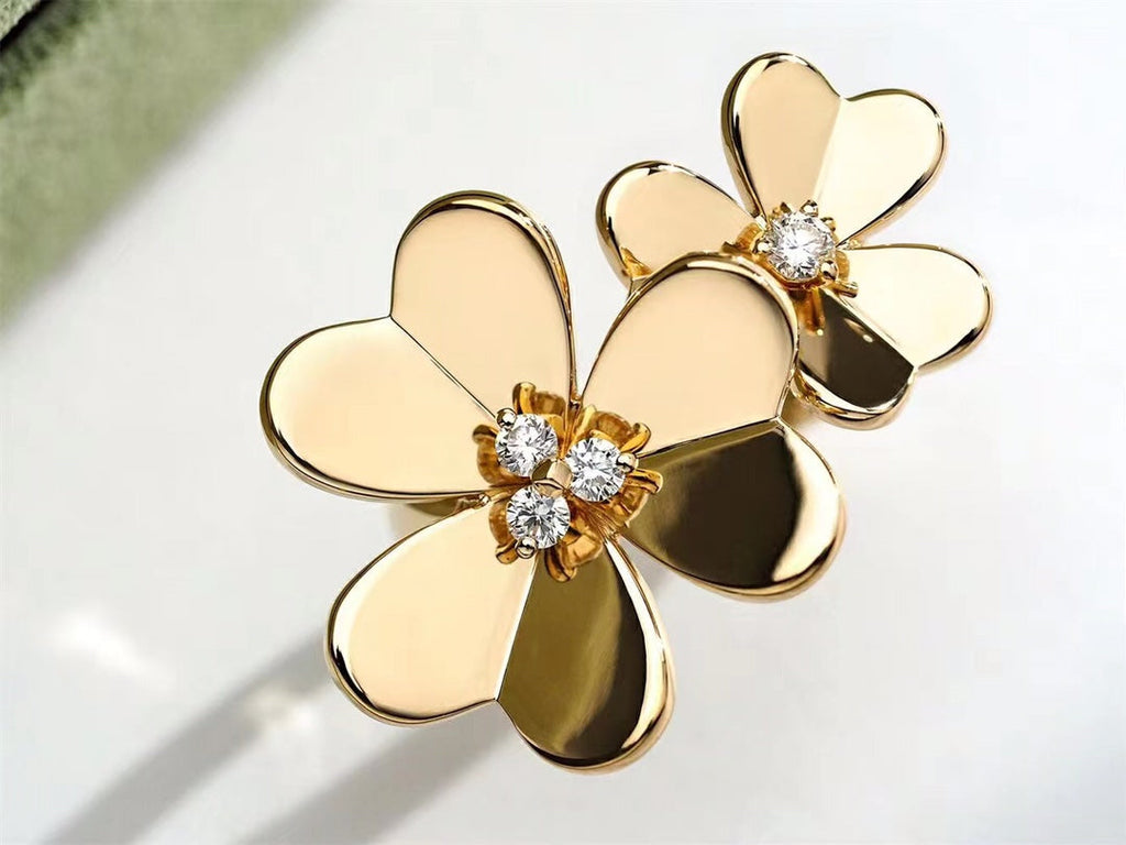 Van Cleef & Arpels CLOVER COMOS GOLD DIAMOND RING