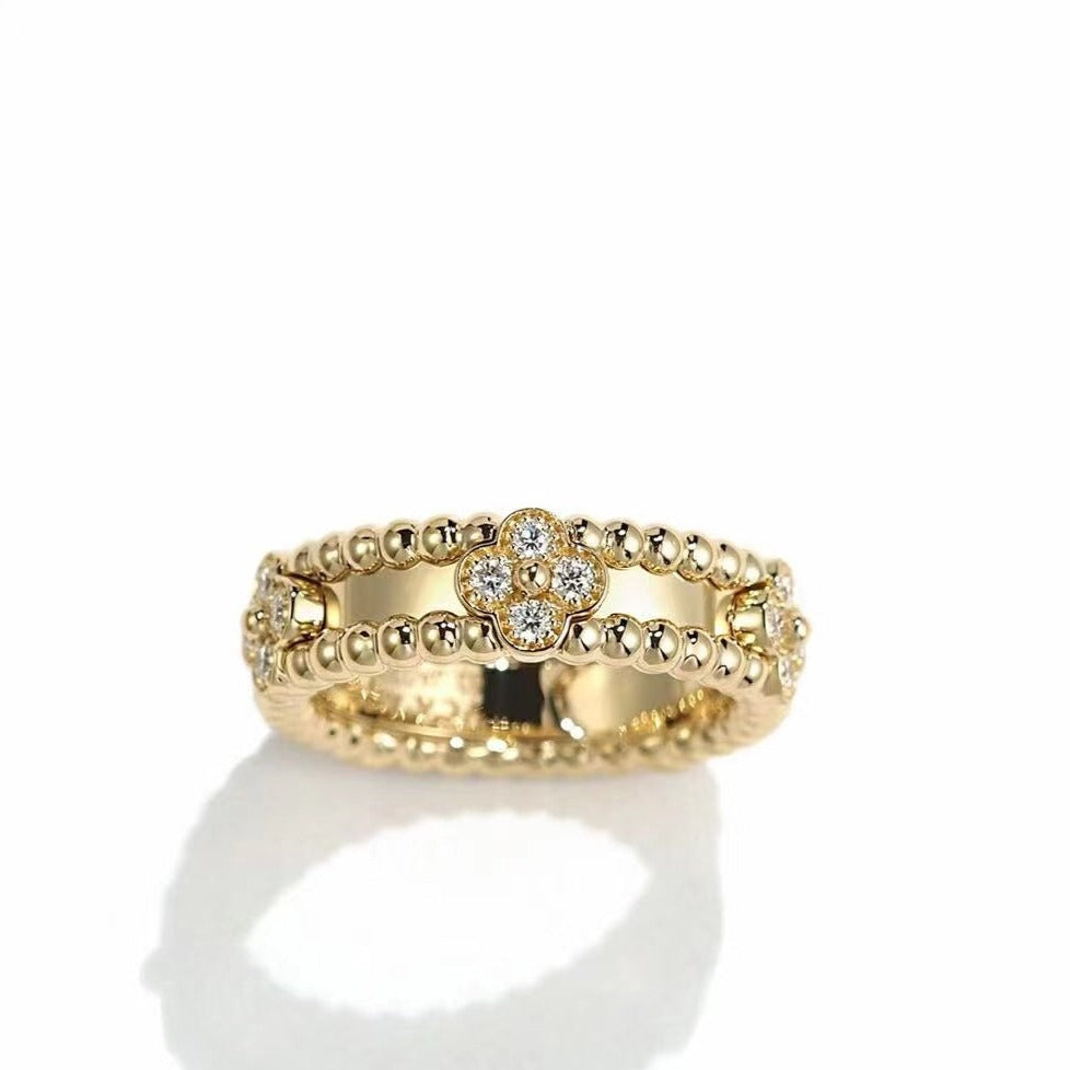 Van Cleef & Arpels PERLEE GOLD DIAMOND RING