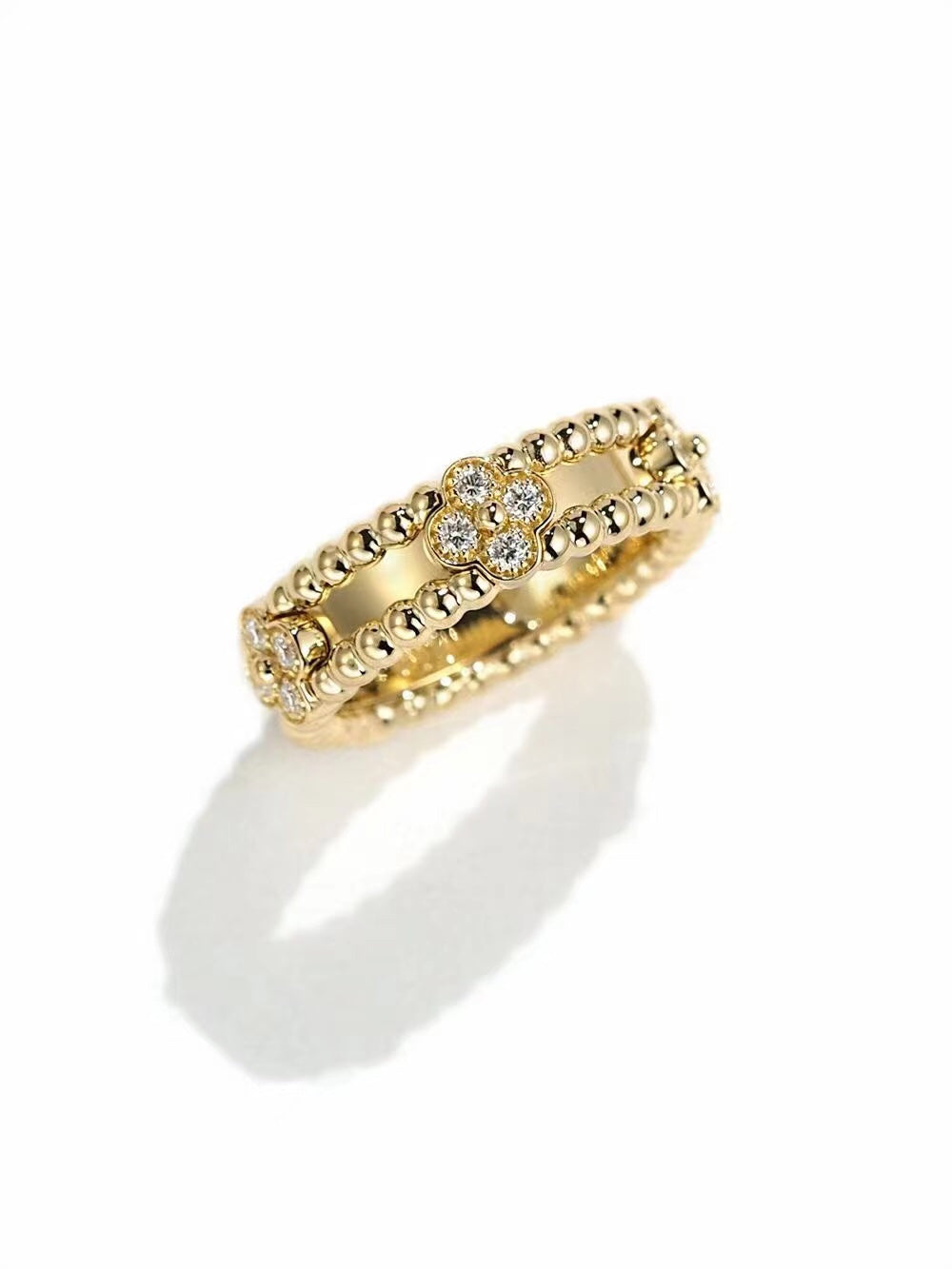 Van Cleef & Arpels PERLEE GOLD DIAMOND RING