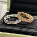 Van Cleef & Arpels PERLEE DIAMOND PINK GOLD RING