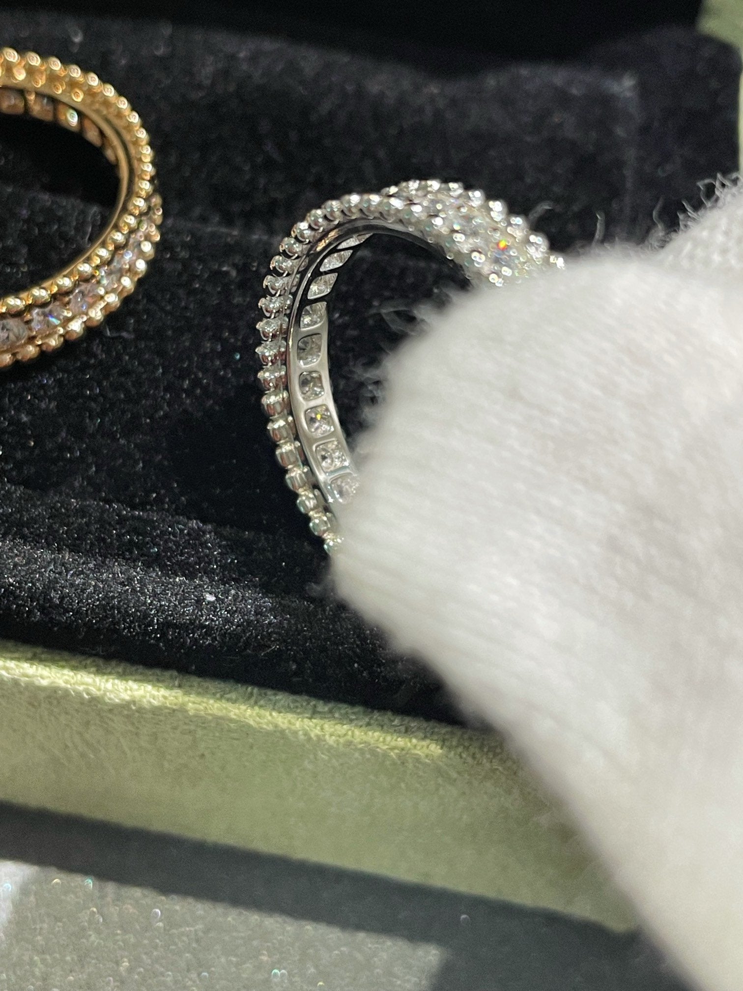 Van Cleef & Arpels PERLEE DIAMOND PINK GOLD RING