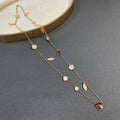 Van Cleef & Arpels LUCKY SPRING 15 MOTIFS GOLD NECKLACE