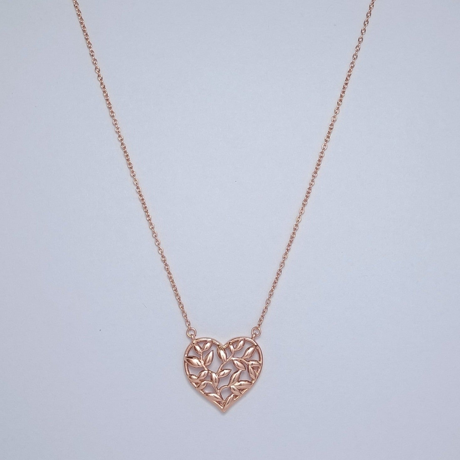 TIFFANY HEART LEAF PEDANT NECKLACE