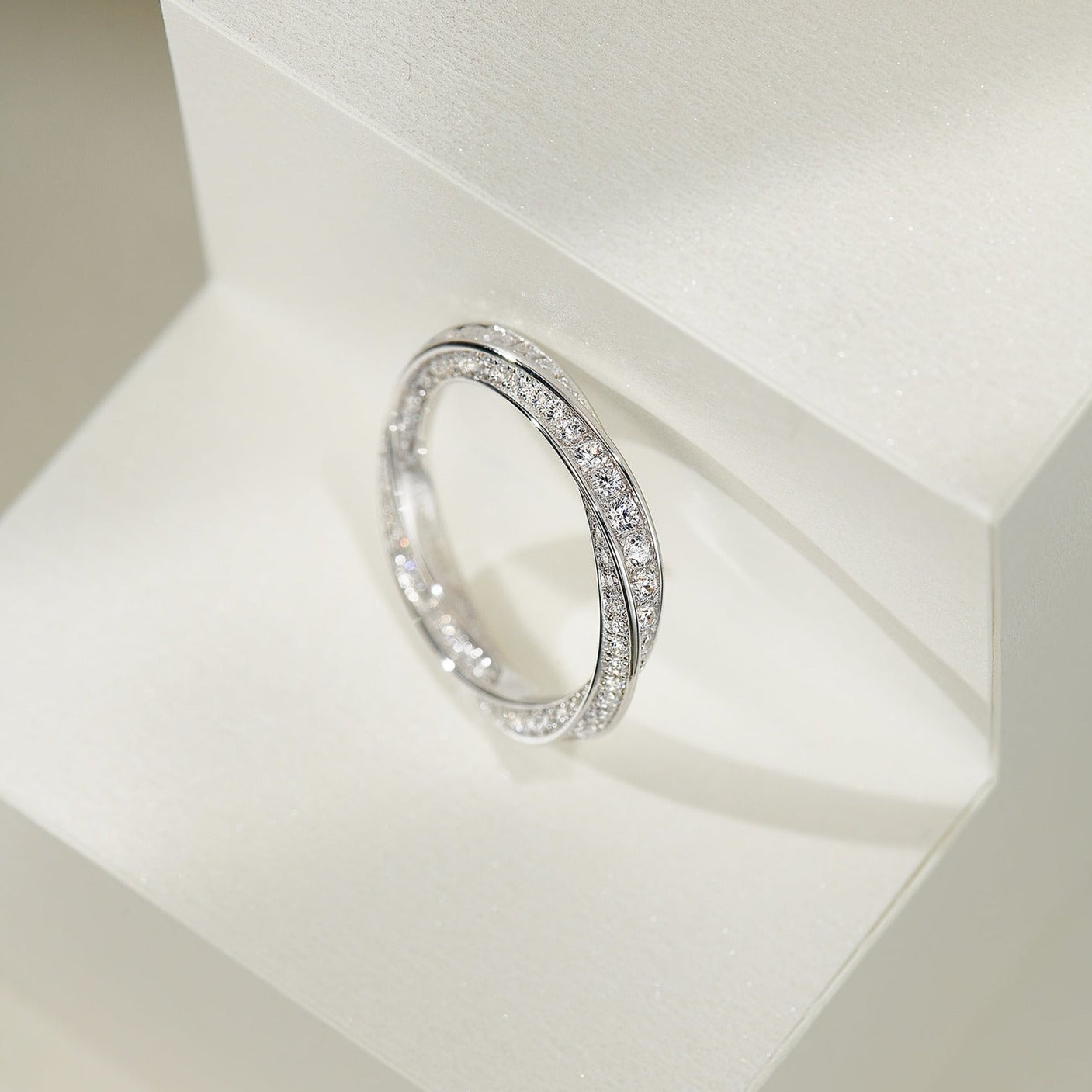 TIFFANY SPIRAL DIAMOND RING