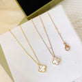 Van Cleef & Arpels CLOVER PEDANT MINI MOP NECKLACE