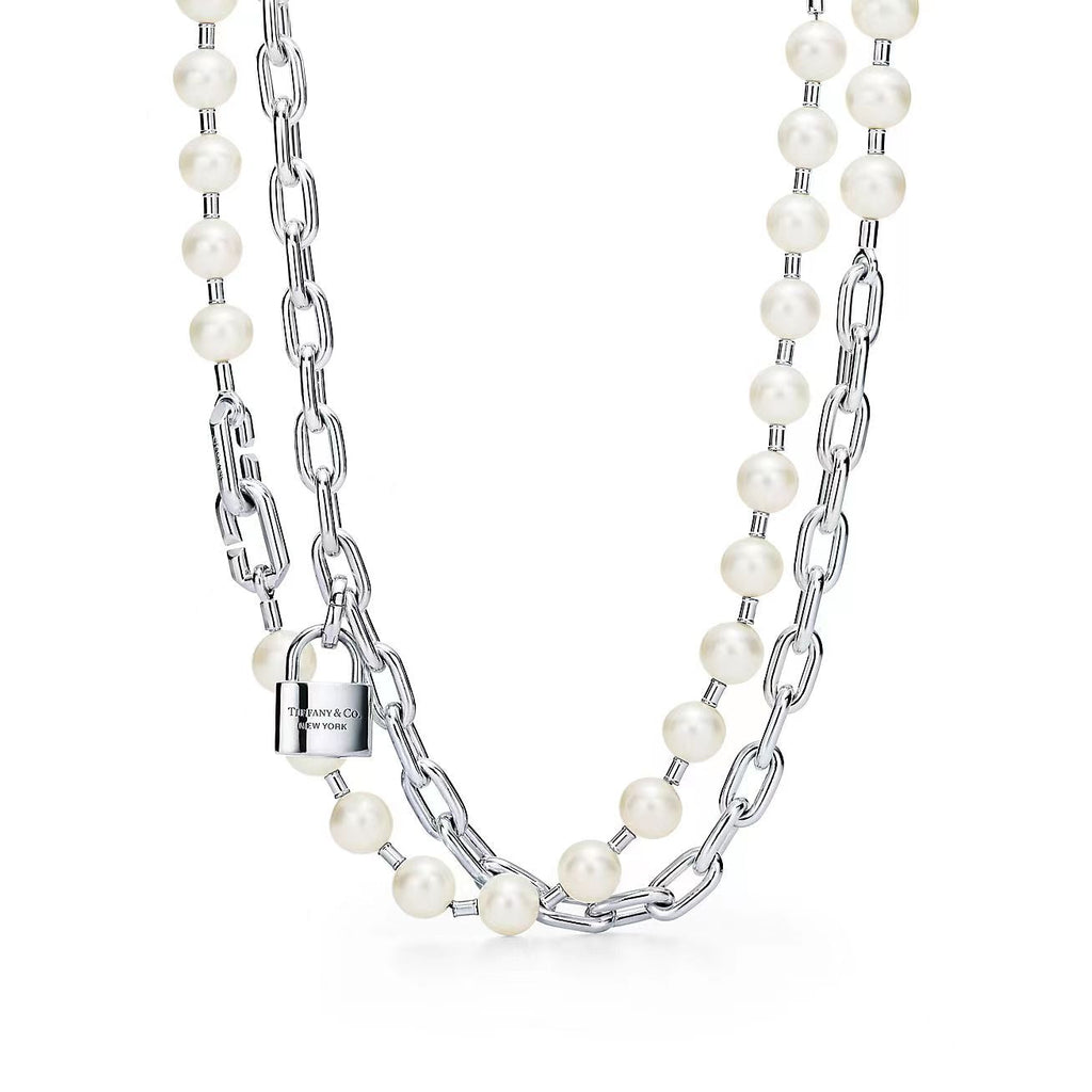 TIFFANY HARDWEAR PEARL WRAP NECKLACE